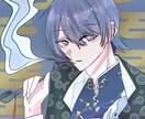 SNS向けのキラキラアイコンを描きます 彩度高めな目を惹くイラストです！ イメージ2