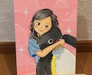 お子さんや親子の似顔絵描きます アクリル絵の具で制作致します！ イメージ2