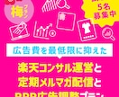 広告を抑えた楽天コンサルとメルマガ・RPP運用ます 0と５のつく日のメール配信とRPP広告運用とSEO対策も！ イメージ1