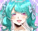 SNS用アイコンお描きします 可愛くてキラキラした、SNS映えするアイコン提供します♪ イメージ1