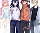 かっこよくお洒落なイラストを描きます メロい立ち絵イラストをお描きいたします！ イメージ3