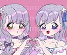 最短半日！レトロポップなイラスト描きます 可愛いアイコンであなたのSNS活動を応援します！ イメージ1