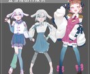 透明感のあるかわいらしいイラストを描きます 特徴的な絵柄であなただけのキャラクターを生み出します イメージ2