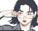 お顔厚塗りアイコン描きます オシャレな雰囲気のアイコンが必要な方！ イメージ2