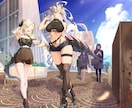 魅力的なキャラクターと世界観を描きます キャラクターの魅力だけでなく、世界観を含めた一枚を制作します イメージ8