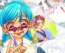目力強めな少女漫画タッチイラスト描きます ひと昔前のちょい懐かしな少女漫画イラスト好きなあなたへ イメージ10