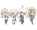 SDキャラクターを制作いたします 配信・グッズなどで使用できるデフォルメイラストを制作します。 イメージ5