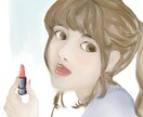 似顔絵、ペットの絵作成します 水彩風イラストの似顔絵に装飾文字入れをデザインします。 イメージ4