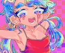 暗い雰囲気も彩度高めも！イラスト作成承ります 幼い人物から筋肉ムキムキまで幅広く！老若男女人外問わずOK イメージ2