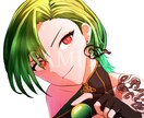イラストアイコン描きます アニメ・漫画チックな人物アイコン イメージ1