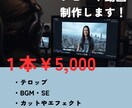 ショート動画を制作します １本５０００円～。あなたのために心を込めて制作いたします！ イメージ1