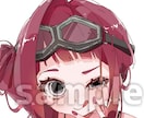 女の子のゆるかわアイコンイラスト描きます ちょこんとゆるかわな絵柄でアイコンを作成いたします！ イメージ1