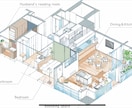 建築パース作成します 手書き建築パースを作成します！水彩風、手書き風、デジタルなど イメージ7