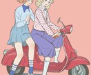 可愛いイラスト制作します レトロな絵柄でアニメーションからアイコン、グッズ用まで イメージ4