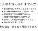 Excel改善＋Canva資料化セットだします 誰でも使える手順書つきで社内共有がラクに（関数のみ） イメージ2