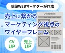 WebマーケターがLPのワイヤーフレーム作成します マーケティング視点で問い合わせUP、売上UPを実現！ イメージ1