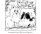 漫画のひとコマのようなペットイラスト描きます “うちの子”だけのひとコマ、形にしませんか？ イメージ2