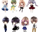 使いやすいサイズ感！ミニキャラのイラスト描きます 商用可！動画・グッズその他多用途で使えるイラストお描きします イメージ2