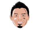 お顔とご希望の方は文字を入れてシンプルに描きます LINEやSNSの待ち受けにピッタリ! イメージ1