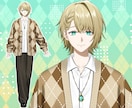 Live２Dモデル一括制作承ります かわいいキャラ、かっこいいキャラ、おじさん、幅広く対応します イメージ4
