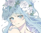 淡くて柔らかな雰囲気のあるイラストを描きます 女の子の髪とお花やフリルを描くのが大好きです！ イメージ2