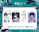 厚塗り風で格好良いイラストお描きします ❁アイコン❁TRPG❁歌ってみたなどに❁最短翌日お届け❁ イメージ3