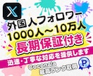 X・旧Twitterのフォロワーを増加します 品質大幅改善！！Xフォロワー1000増加！ イメージ7