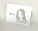 結婚式の似顔絵席札をお作りします お写真をもとに一人ひとり丁寧にお描きします イメージ2