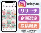 Instagramの投稿概要を作成します 投稿つくる時間もネタも知識もない…それ、プロがやります！ イメージ2