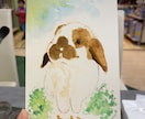 透明水彩を使用。可愛い猫の似顔絵を手描きで描きます ペット／猫／プレゼント／アート（※ワンコは別出品です） イメージ3