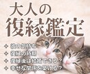 大人の復縁占い｜彼の本音と復縁の時期を鑑定します 復縁後の結婚の可能性まで。大人の恋を本気で視ます イメージ1