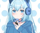 可愛いSNS用アイコンを作成します アニメ塗りorブラシ塗り可愛い選べるアイコンを描きます！ イメージ1