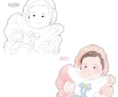 シンプルでやさしいタッチの似顔絵描きます ◎結婚式や誕生日などの記念日に◎家族・子供・赤ちゃん・ペット イメージ9