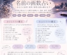 名前の画数からあなたの長所・短所・特性読み解きます あなたの名前に込められた個性を、画数から読み解きます。 イメージ1