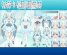 キャラクターシート作成します キャラクターの2面図を作成します！(正面・背面) イメージ2