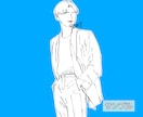 オシャレ、ファッション、線画イラスト描きます LPサイト、SNS、ブログ、ホームページなど挿絵に イメージ2