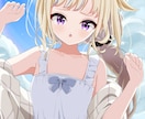 かわいい女の子の一枚絵を描きます 一枚絵/歌みた/サムネ/アイコン等 イメージ5