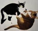 猫ちゃん専門！リアル手描き水彩の肖像画ですます 渾身丁寧に描き込む透明水彩画による唯一の原画をお届けします イメージ4