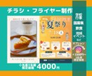 チラシ•フライヤー制作＋インスタ画像制作します 何を伝えたいか一緒に考え、思いをわかりやすく伝えるお手伝い イメージ1