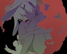キャラクターの個性溢れる一枚絵を制作します ポップなものからホラーなものまで様々なイラストを描きます。 イメージ2