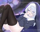 最短３日￤立ち絵・一枚絵・グッズ用イラスト描きます VTuber・配信・サムネ・SNS等！商用利用OK イメージ7