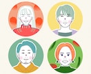商用OK◎SNSで垢抜けるお洒落な似顔絵描きます 顔出し不要！SNS・ブログ・ビジネス用アイコンに♫ イメージ2
