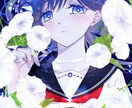 透明感抜群な儚げイラスト描きます 配信用サムネイルやSNSアイコンTRPG立ち絵MVイラスト等 イメージ3