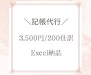 1ヶ月分3,500円で記帳代行します システム導入不要！ExcelにてBS/PLを納品します！ イメージ1