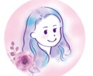 ふんわり好印象なアイコン描きます 背景に、バック・植物、ありなしでお渡しできます イメージ1