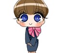 SNSアイコンにも使える☆イラスト描きます 白背景、アイコンに使える二頭身キャラクター♪ イメージ7