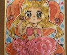 ミニ色紙でイラスト描きます ミニキャラを描きます！オリジナルも版権キャラも可能！ イメージ2