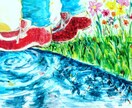 水彩でお題に沿って描きます アナログの水彩画を描きます！あなたの生活を彩りたい(⌒‐⌒) イメージ5
