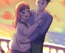 キャラクターの一枚絵を描きます 美しい光に包まれたキャラクターを、あなた好みの絵柄で。 イメージ5