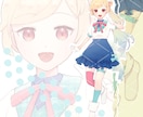 ゲーム・IRIAMなど立ち絵の制作承ります １つ500円で表情差分の追加も可能です イメージ2